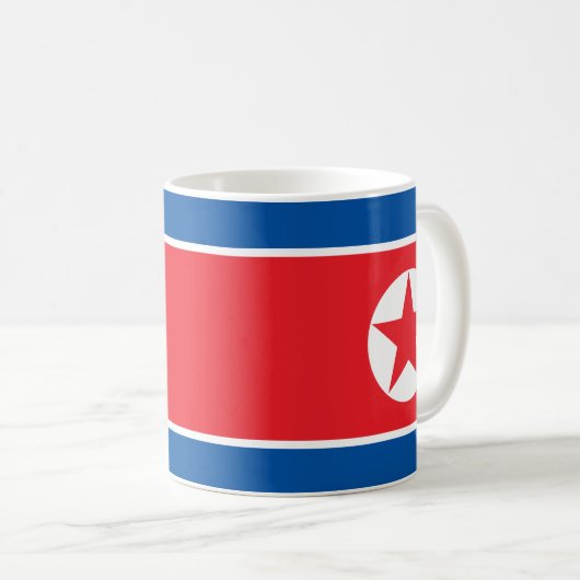 北朝鮮の旗 コーヒーマグカップ (正面右)
