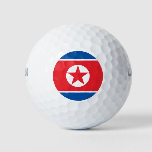 北朝鮮の旗 ゴルフボール (正面)