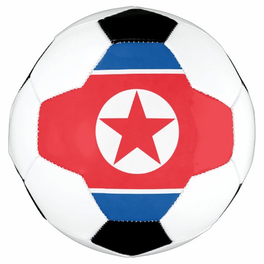 北朝鮮の旗 サッカーボール (正面)