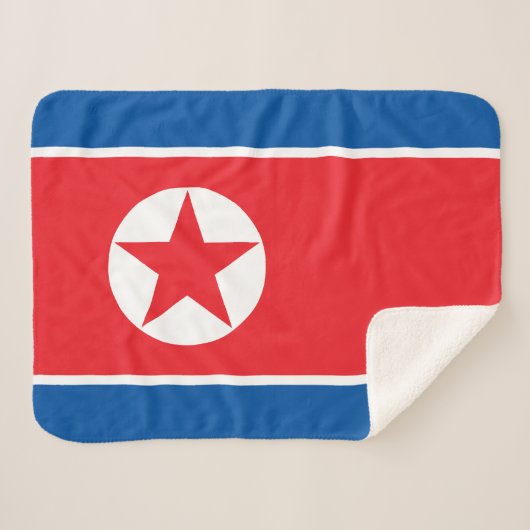 北朝鮮の旗 シェルパブランケット (正面(横))