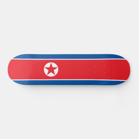 北朝鮮の旗 スケートボード (横)
