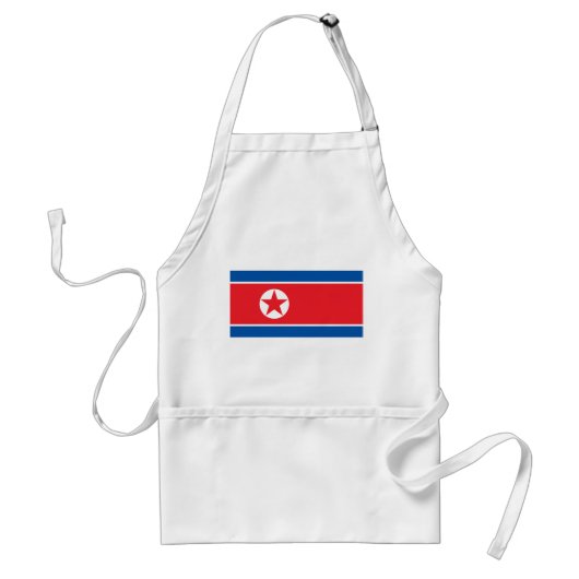 北朝鮮の旗 スタンダードエプロン (正面)