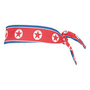 北朝鮮の旗 タイヘッドバンド