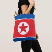 北朝鮮の旗 トートバッグ (クローズアップ)