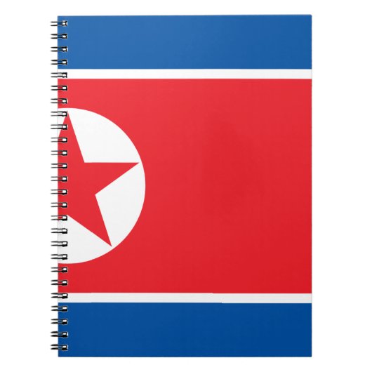 北朝鮮の旗 ノートブック (正面)