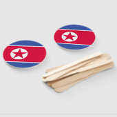 北朝鮮の旗 ハンドファン (組立なし)