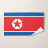北朝鮮の旗 バスタオルセット (ハンドタオル)