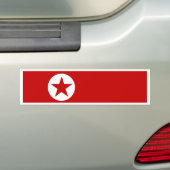 北朝鮮の旗 バンパーステッカー (車上)