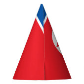 北朝鮮の旗 パーティーハット (裏面)