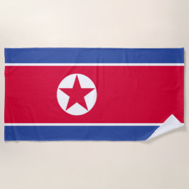 北朝鮮の旗 ビーチタオル