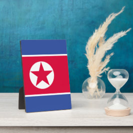 北朝鮮の旗 フォトプラーク