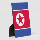 北朝鮮の旗 フォトプラーク (側面)