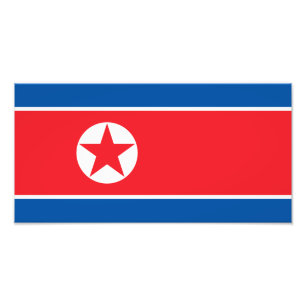 北朝鮮の旗 フォトプリント