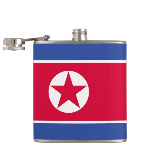 北朝鮮の旗 フラスク (オープン)
