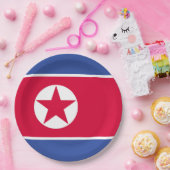 北朝鮮の旗 ペーパープレート (パーティー)