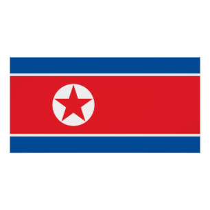 北朝鮮の旗 ポスター