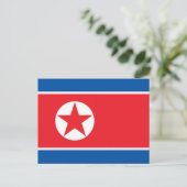 北朝鮮の旗 ポストカード (スタンド正面)