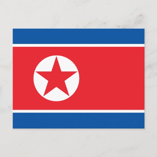 北朝鮮の旗 ポストカード (正面)