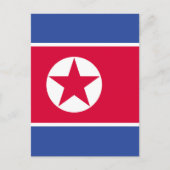 北朝鮮の旗 ポストカード (正面)