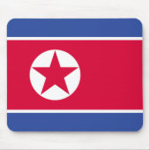 北朝鮮の旗 マウスパッド (正面)