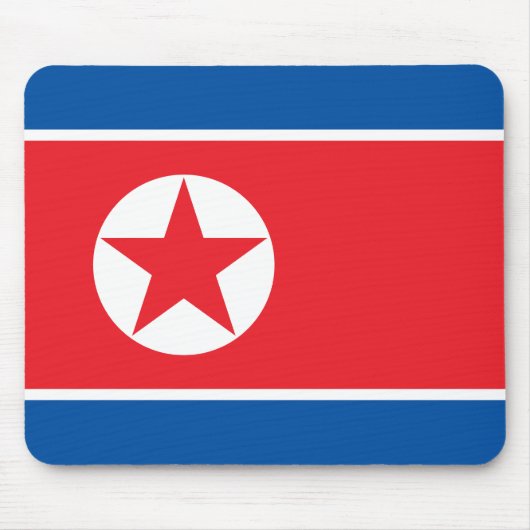 北朝鮮の旗 マウスパッド (正面)