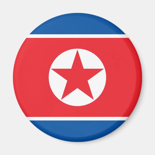 北朝鮮の旗 マグネット (正面)