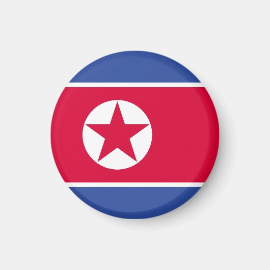 北朝鮮の旗 マグネット (正面)