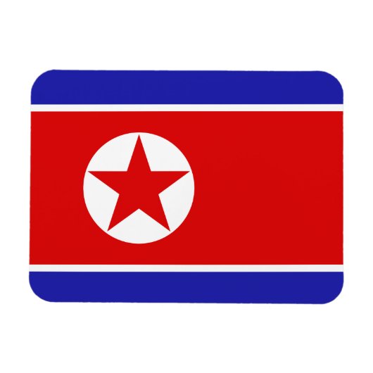 北朝鮮の旗 マグネット (横)
