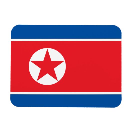 北朝鮮の旗 マグネット (横)