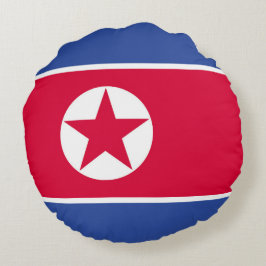 北朝鮮の旗 ラウンドクッション