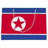 北朝鮮の旗 ラージペーパーバッグ (正面)