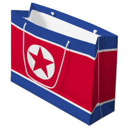 北朝鮮の旗 ラージペーパーバッグ
