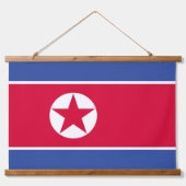 北朝鮮の旗 吊り下げ型タペストリー (正面)