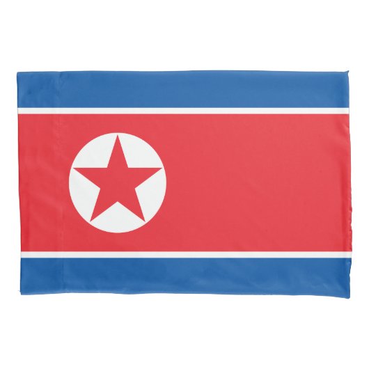 北朝鮮の旗 枕カバー (正面)