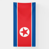 北朝鮮の旗 横断幕 (縦)