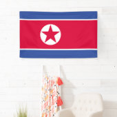 北朝鮮の旗 横断幕 (インサイチュ)