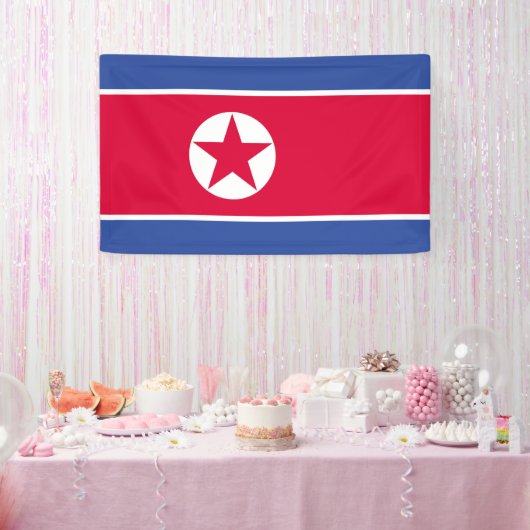 北朝鮮の旗 横断幕 (パーティー)