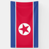 北朝鮮の旗 横断幕 (縦)