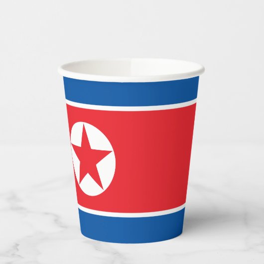 北朝鮮の旗 紙コップ (左)