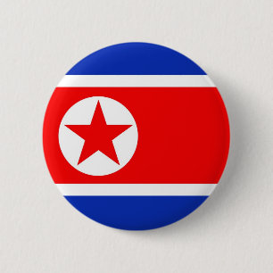 北朝鮮の旗 缶バッジ