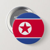 北朝鮮の旗 缶バッジ (正面&裏面)