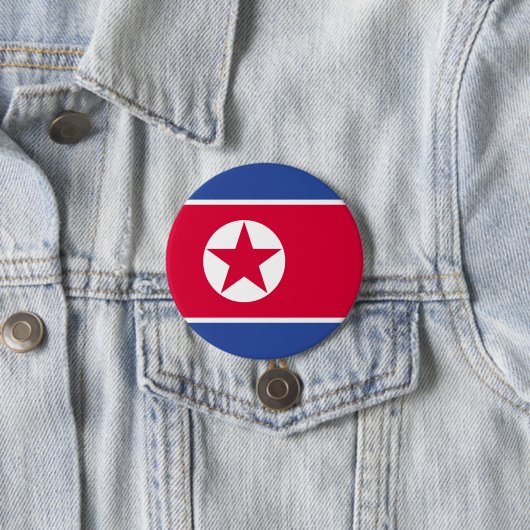 北朝鮮の旗 缶バッジ (インサイチュ)