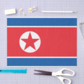 北朝鮮の旗 薄葉紙 (クラフト)