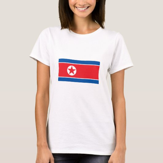 北朝鮮の旗 Tシャツ (正面)