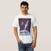 北朝鮮の栄光の冒険を「離陸」する Tシャツ (正面フル)