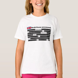 北朝鮮の無修正 Tシャツ
