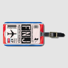 北朝鮮の荷札 ラゲッジタグ