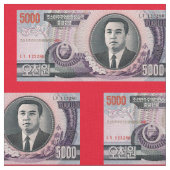 北朝鮮の銀行券の生地 ファブリック (クローズアップ)