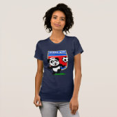 北朝鮮サッカーパンダ Tシャツ (正面フル)