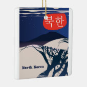 北朝鮮ビンテージ旅行ポスター セラミックオーナメント (右)
